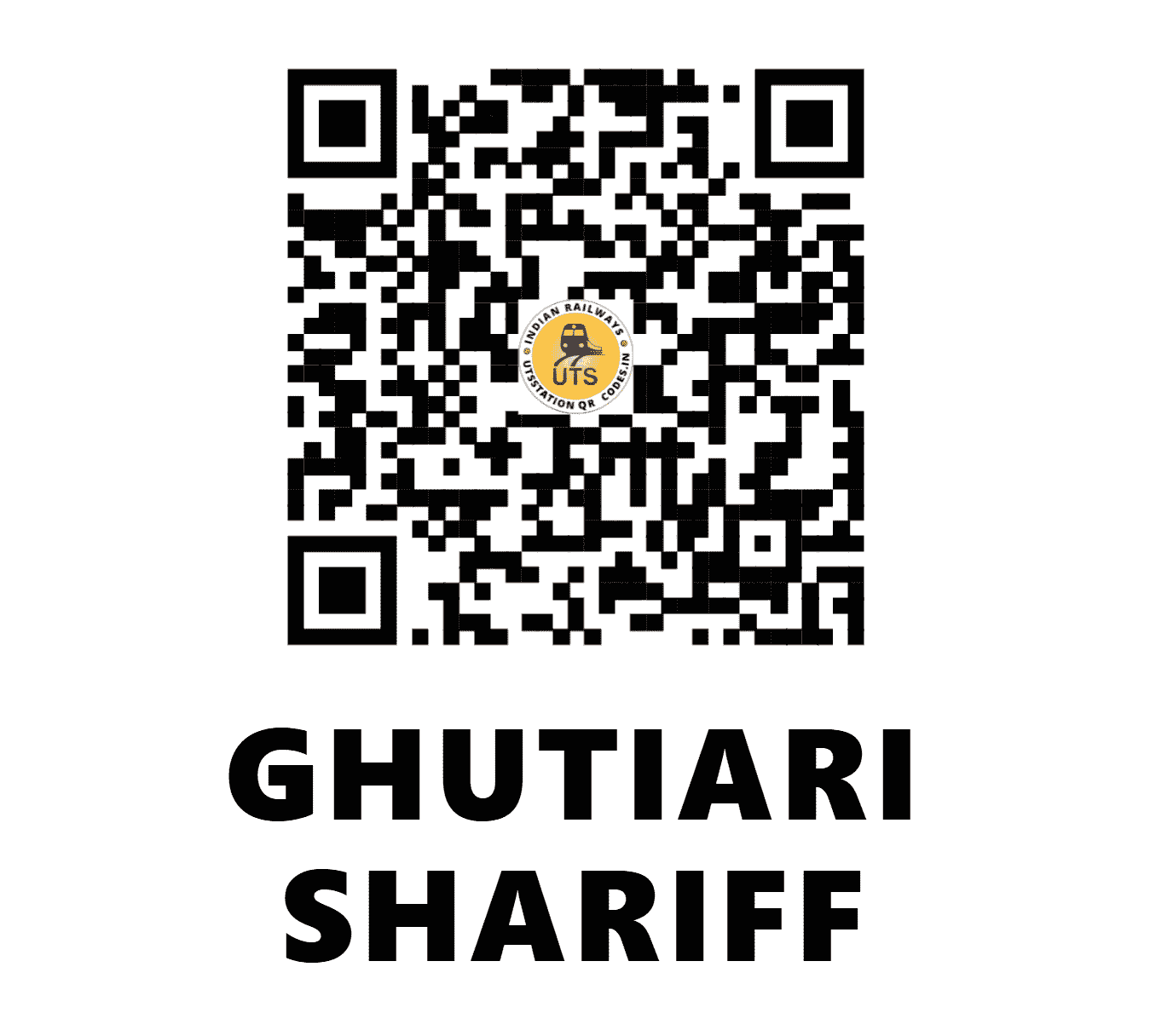 UTS QR Code for GHUTIARI SHARIFF - GOF (ER - WEST BENGAL)